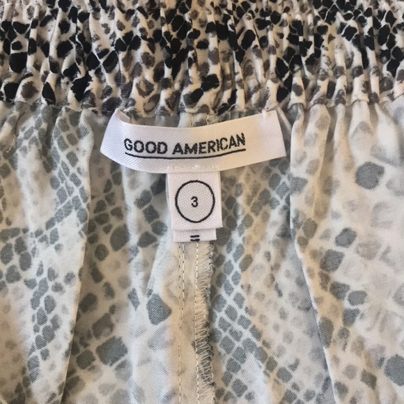 Good American | Purely Python Print Wide Leg Pants Size 3 - Picture 4 of 8
